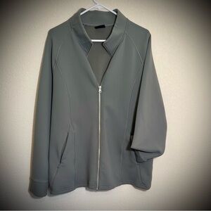 Men's Gray Zip-Up Jacket